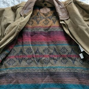 Mens Vintage Blanket Lined Woolrich Barn Jacket S